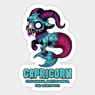 Capricorn Zombie Sticker